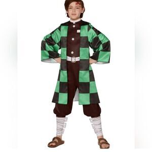 NWT Demon Slayer Tanjiro Costume Childs Halloween Boys Medium 7-8
